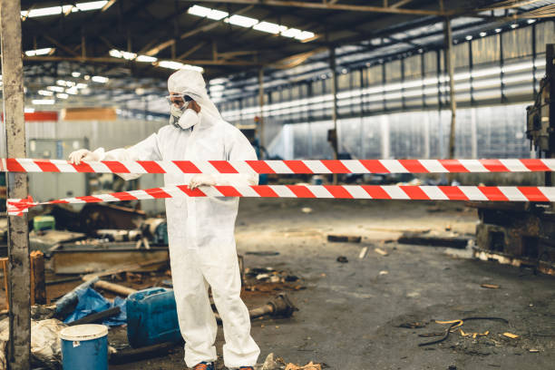 Professional Infectious Disease Decontamination technician working in Live Oak, FL